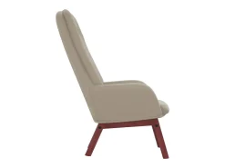 Poltrona| Poltrona | Cadeira Relax veludo -claro SHL668503 Cinzento