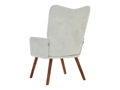 Poltrona* Poltrona | Cadeira Relax veludo -claro SHL882306 Cinzento
