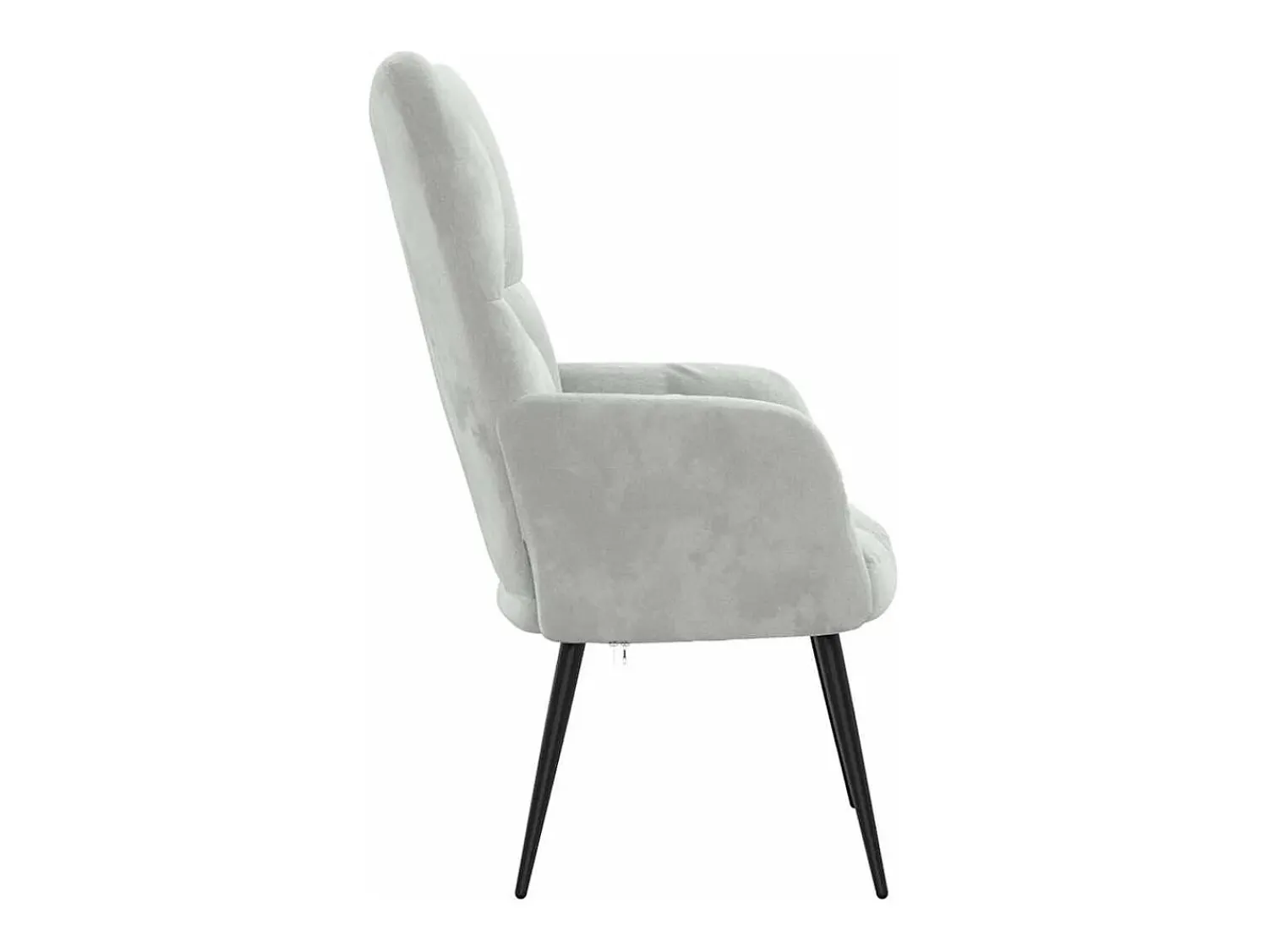 Poltrona| Poltrona | Cadeira Relax veludo -claro SHL124154 Cinzento