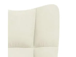 Discount Poltrona | Cadeira Relax veludo branco nata SHL43835 Creme