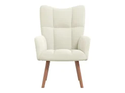 Discount Poltrona | Cadeira Relax veludo branco nata SHL43835 Creme