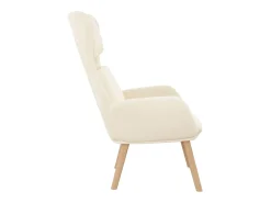 Poltrona | Cadeira Relax veludo branco nata SHL875551^ Poltrona