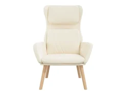 Poltrona | Cadeira Relax veludo branco nata SHL875551^ Poltrona