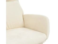 Poltrona | Cadeira Relax veludo branco nata SHL875551^ Poltrona