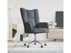 Best Poltrona | Cadeira Relax veludo cinzento-escuro SHL539203 Cinza antracite