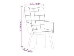 Poltrona* Poltrona | Cadeira Relax veludo SHL60350 Creme
