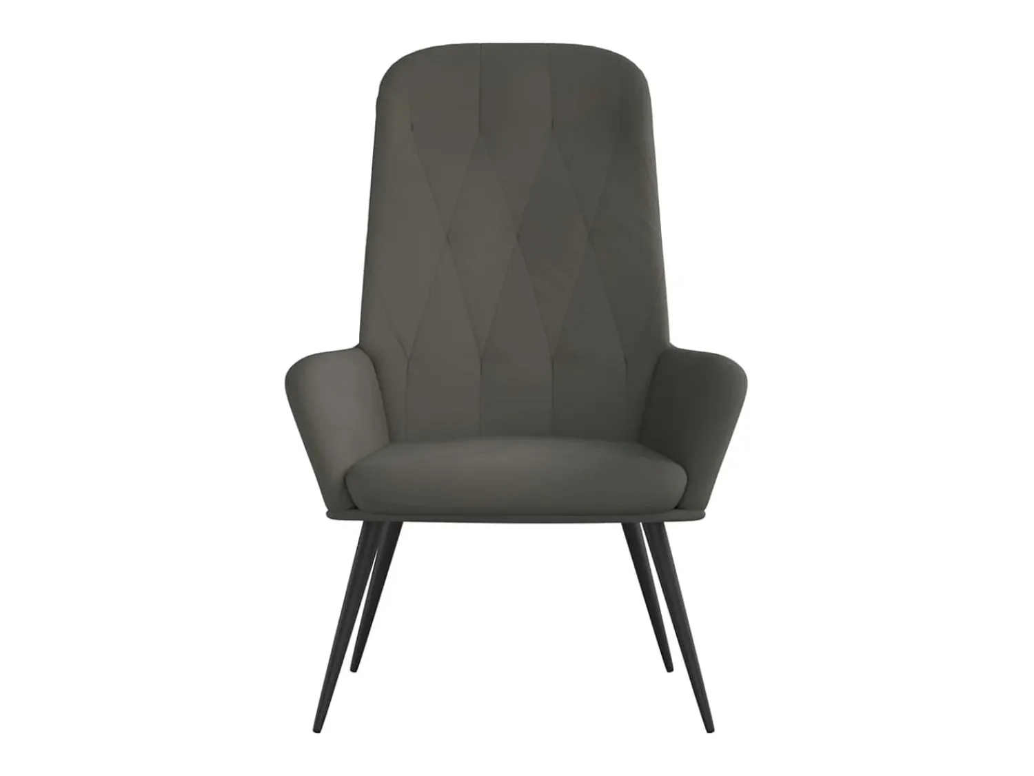 Clearance Poltrona | Cadeira Relax veludo cinzento-escuro SHL328004 Cinza antracite