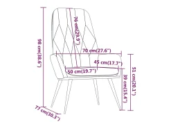 Clearance Poltrona | Cadeira Relax veludo cinzento-escuro SHL328004 Cinza antracite