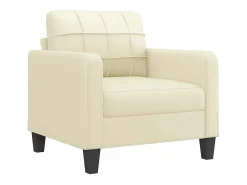 vidaxl Poltrona 60 cm couro artificial^ Poltrona
