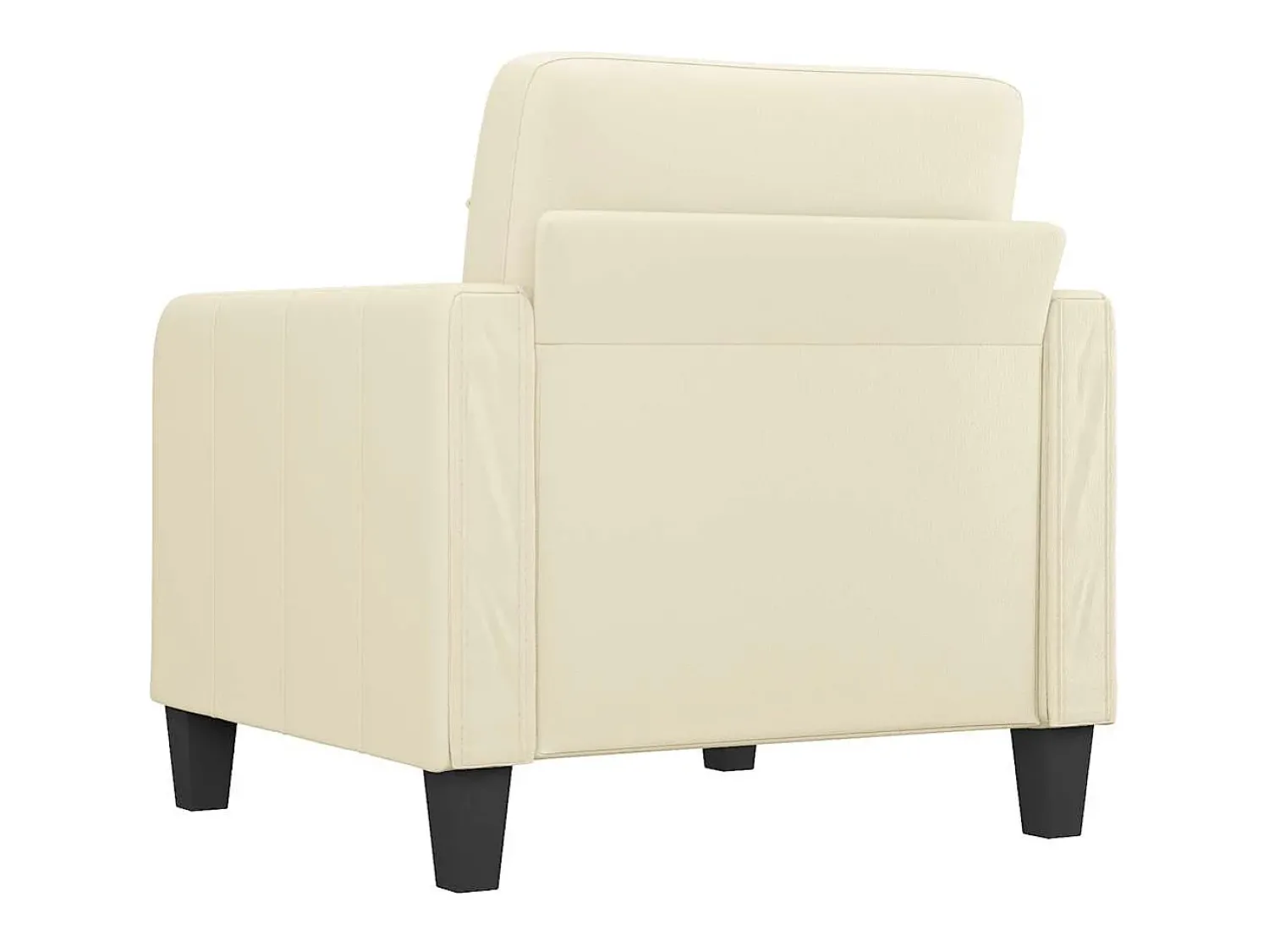 vidaxl Poltrona 60 cm couro artificial^ Poltrona