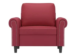 Poltrona* Poltrona 60 cm couro artificial tinto PT316080 Vermelho