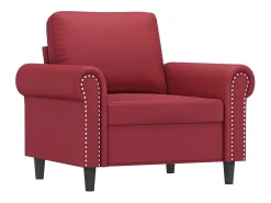 Poltrona* Poltrona 60 cm couro artificial tinto PT316080 Vermelho