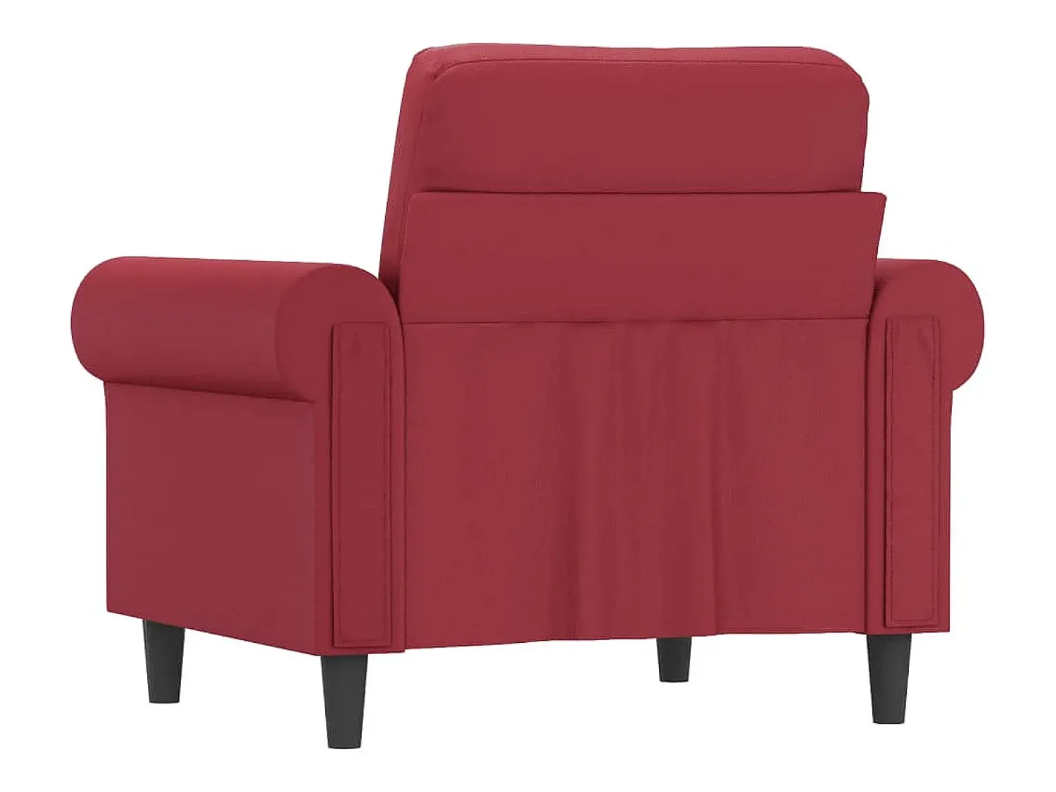 Poltrona* Poltrona 60 cm couro artificial tinto PT316080 Vermelho