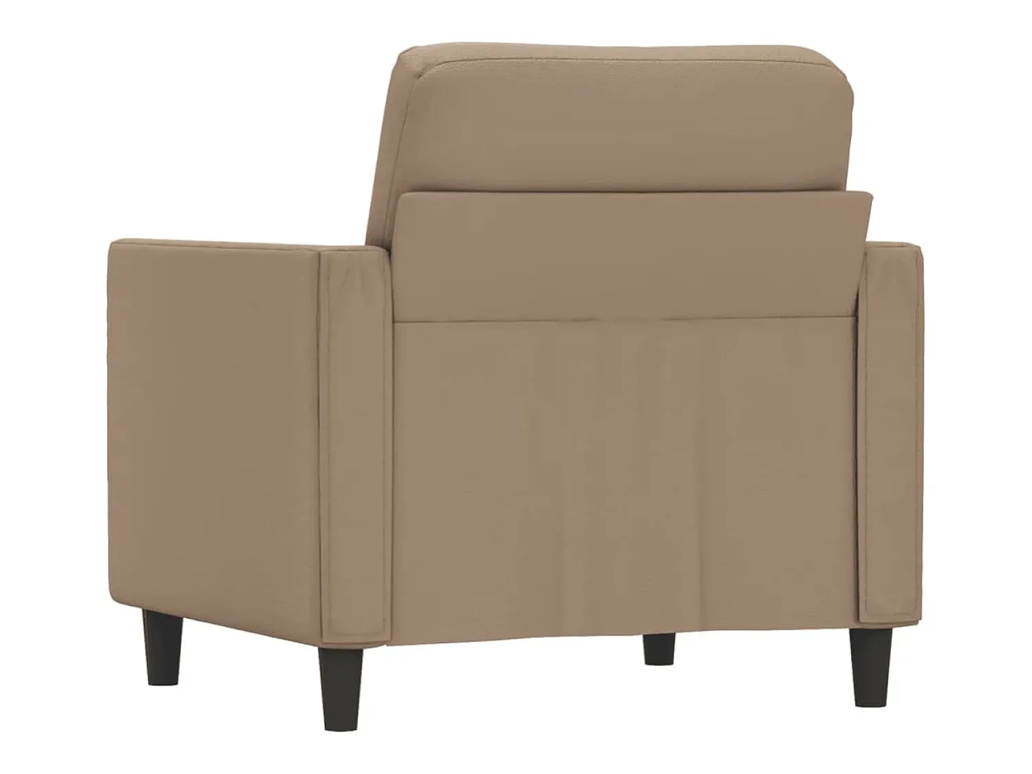 Hot Poltrona 60 cm couro artificial cappuccino PT931847 Castanho