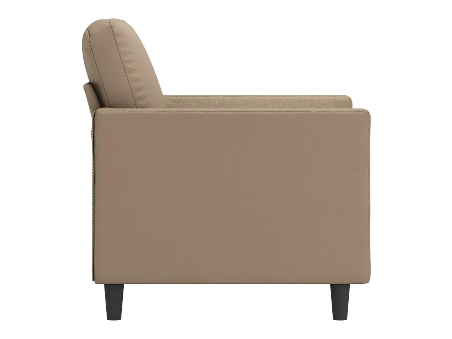 Hot Poltrona 60 cm couro artificial cappuccino PT931847 Castanho