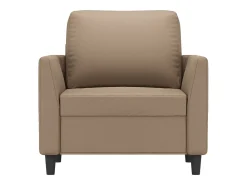 Hot Poltrona 60 cm couro artificial cappuccino PT931847 Castanho