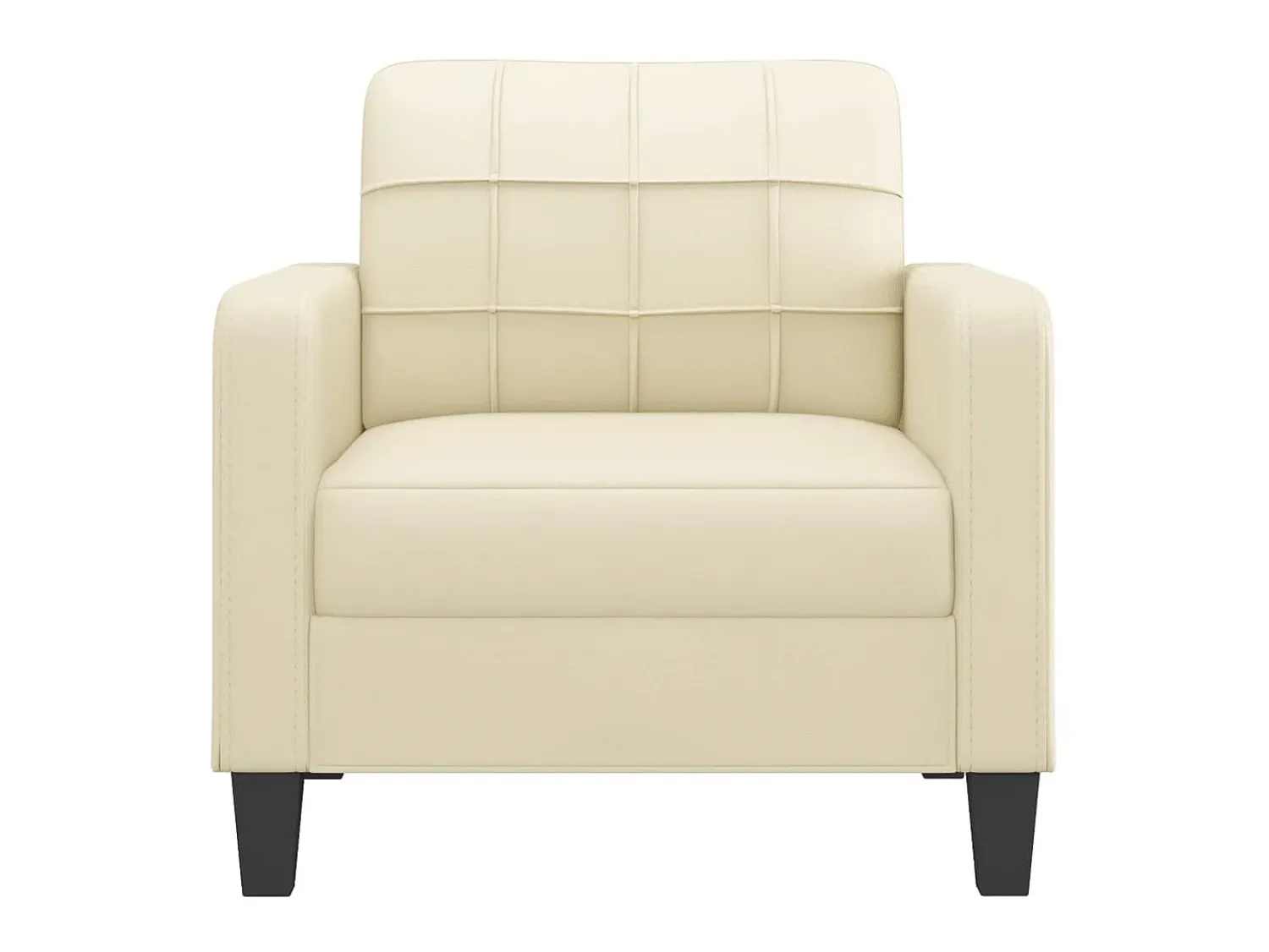 Best Poltrona 60 cm couro artificial PT263525 Creme