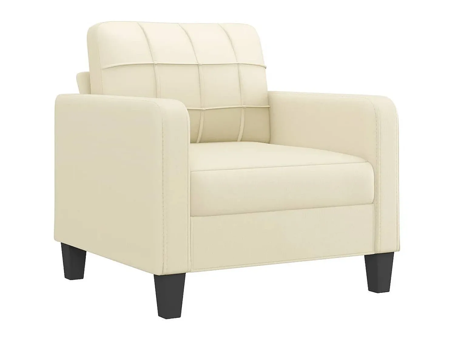 Best Poltrona 60 cm couro artificial PT263525 Creme