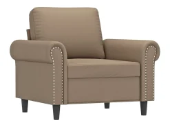 Hot Poltrona 60 cm couro artificial cappuccino PT273199 Castanho