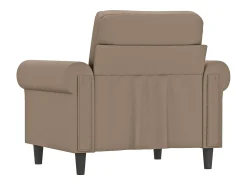 Hot Poltrona 60 cm couro artificial cappuccino PT273199 Castanho