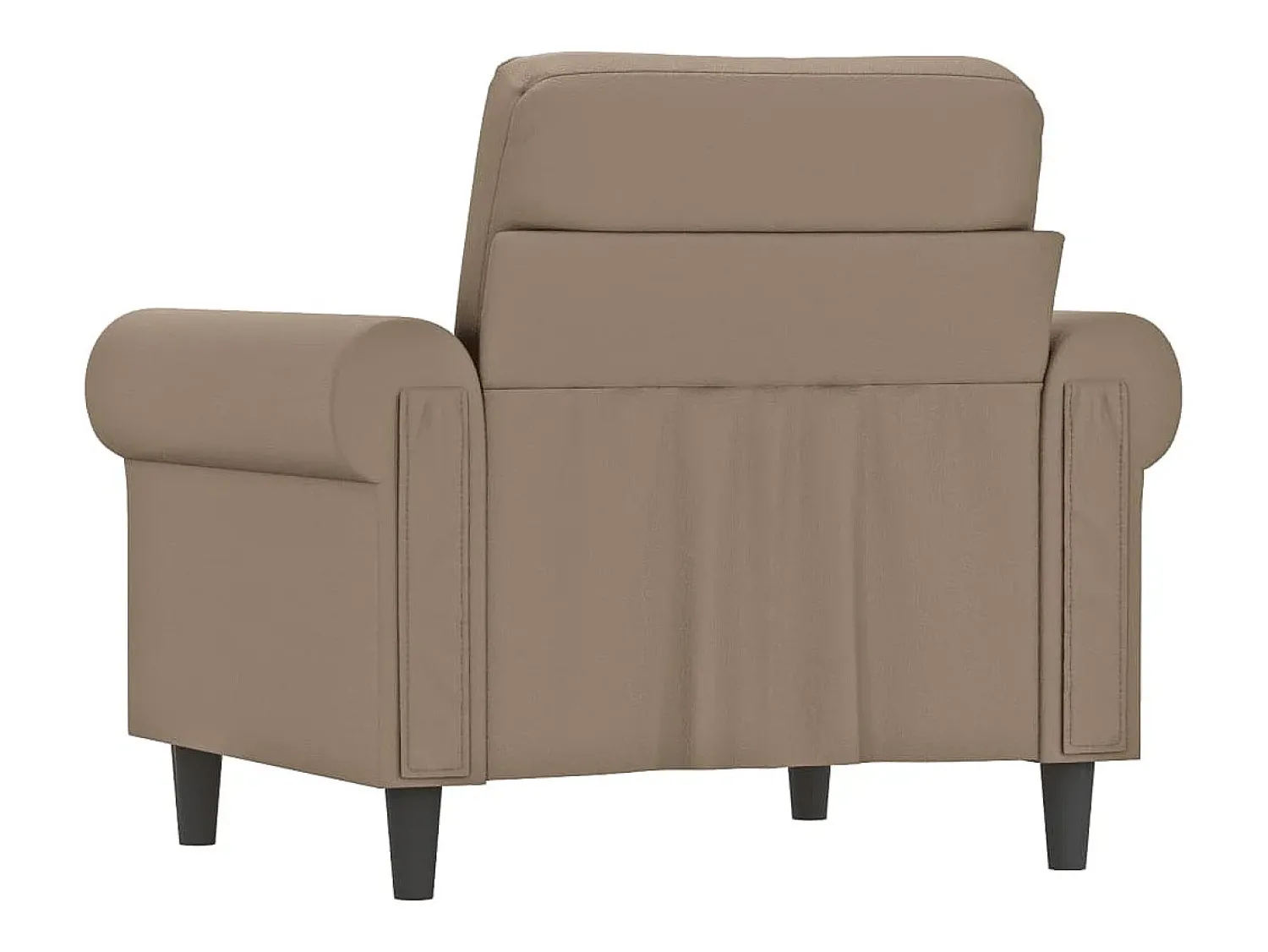 Hot Poltrona 60 cm couro artificial cappuccino PT273199 Castanho