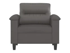 Online Poltrona 60 cm couro artificial PT611196 Cinzento