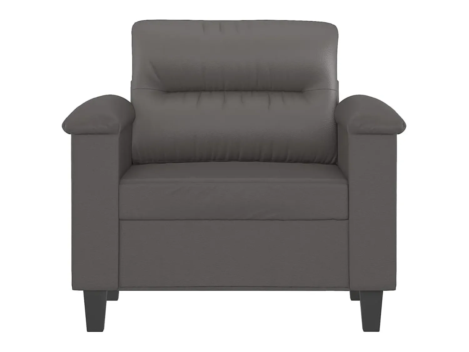 Online Poltrona 60 cm couro artificial PT611196 Cinzento