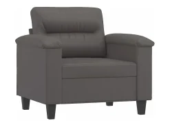 Online Poltrona 60 cm couro artificial PT611196 Cinzento