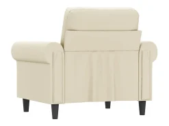 Poltrona 60 cm couro artificial PT486367 Creme