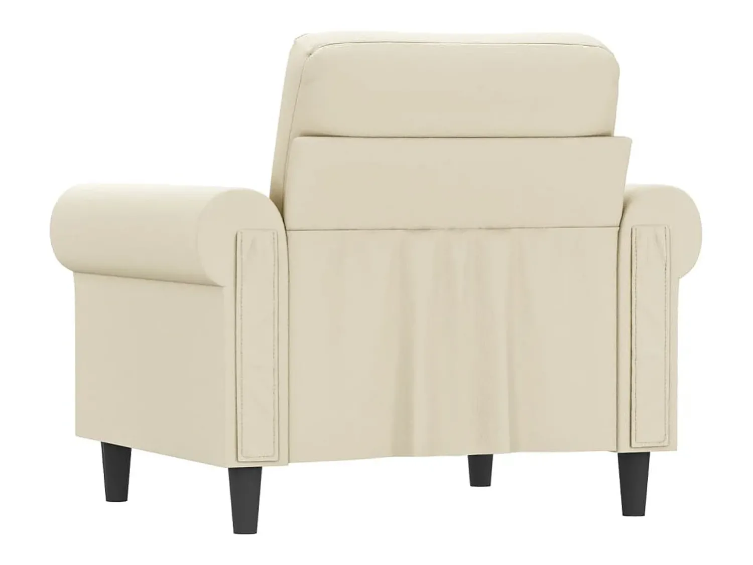 Poltrona 60 cm couro artificial PT486367 Creme