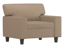 Hot Poltrona 60 cm couro artificial cappuccino PT201886 Castanho