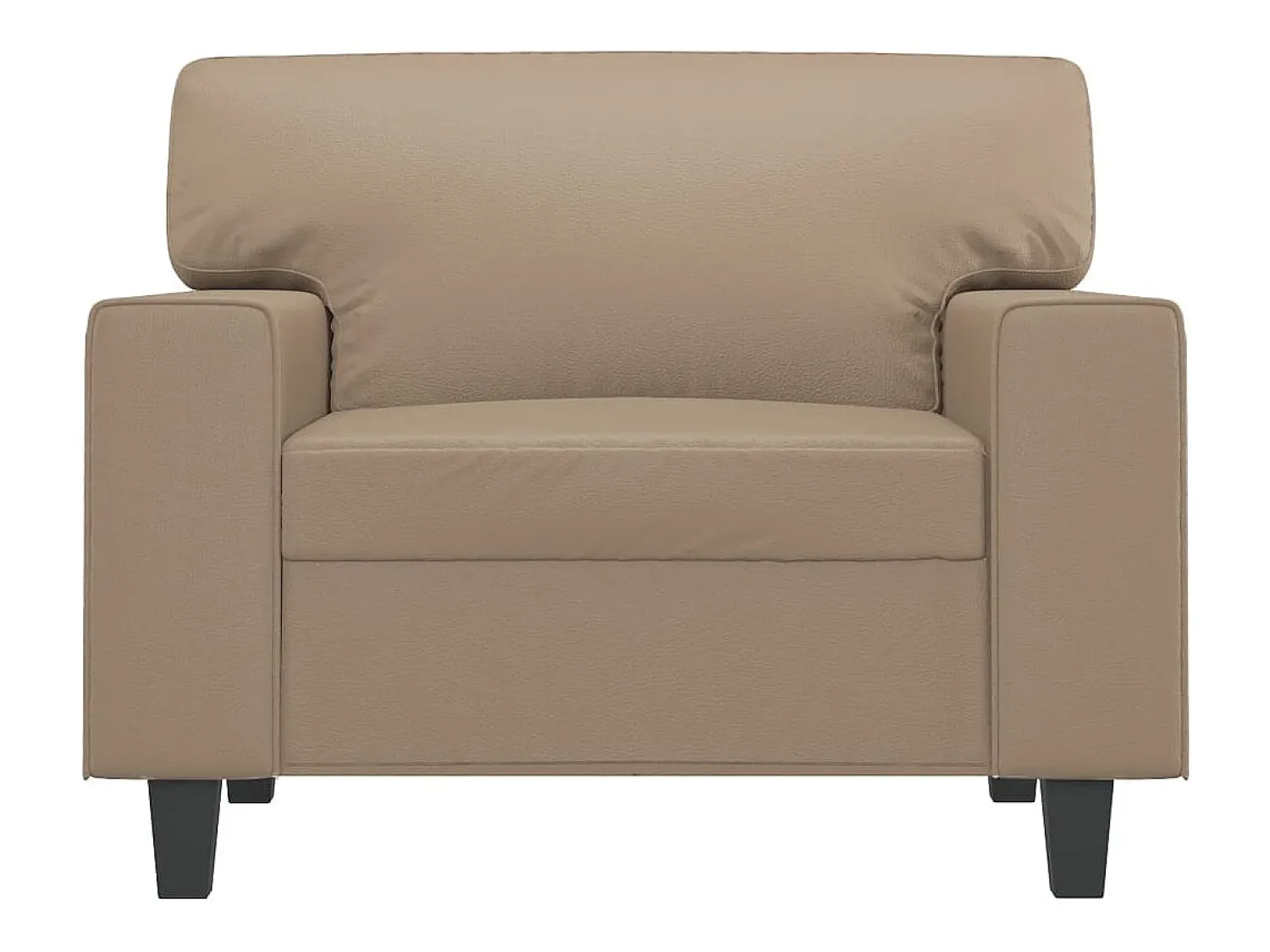 Hot Poltrona 60 cm couro artificial cappuccino PT201886 Castanho