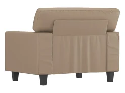 Hot Poltrona 60 cm couro artificial cappuccino PT201886 Castanho