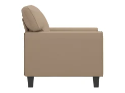 Hot Poltrona 60 cm couro artificial cappuccino PT201886 Castanho