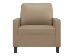 Poltrona 60 cm couro artificial cappuccino PT851914^ Poltrona