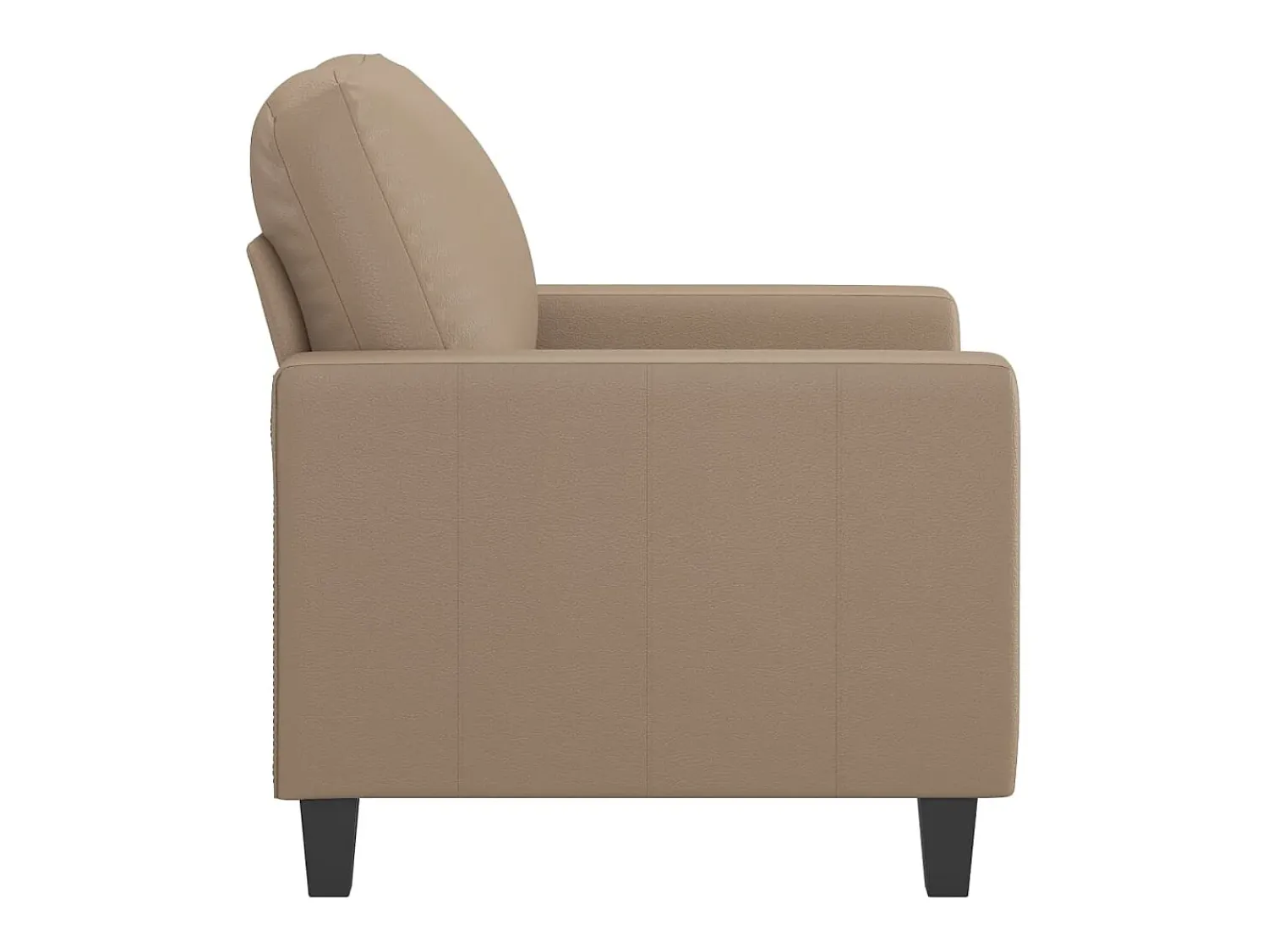 Poltrona 60 cm couro artificial cappuccino PT851914^ Poltrona