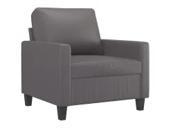 Poltrona| Poltrona 60 cm couro artificial PT224260 Cinzento