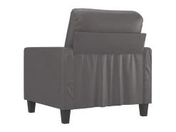 Poltrona| Poltrona 60 cm couro artificial PT224260 Cinzento