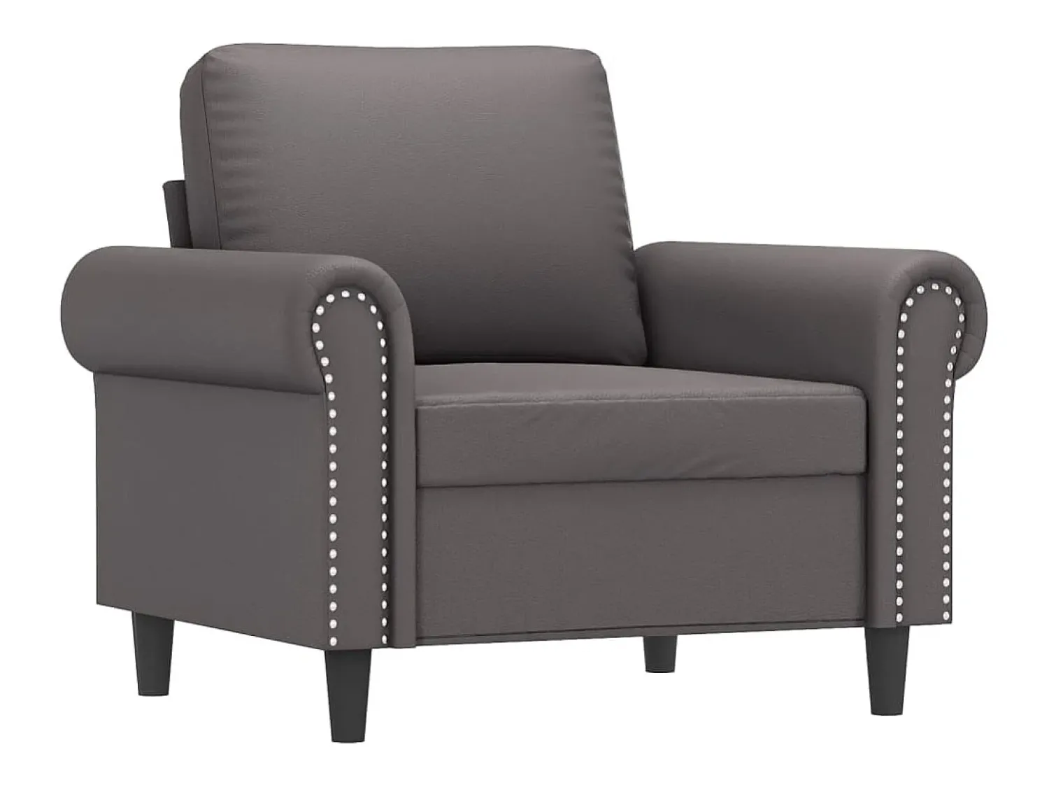 Poltrona 60 cm couro artificial PT562748^ Poltrona