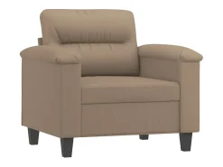 Poltrona| Poltrona 60 cm couro artificial cappuccino PT771438 Castanho