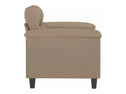 Poltrona| Poltrona 60 cm couro artificial cappuccino PT771438 Castanho