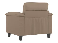 Poltrona| Poltrona 60 cm couro artificial cappuccino PT771438 Castanho