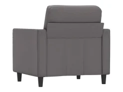 Poltrona* Poltrona 60 cm couro artificial PT153761 Cinzento