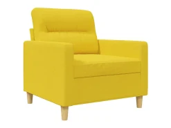 Poltrona|vidaxl Poltrona 60 cm tecido -claro Amarelo