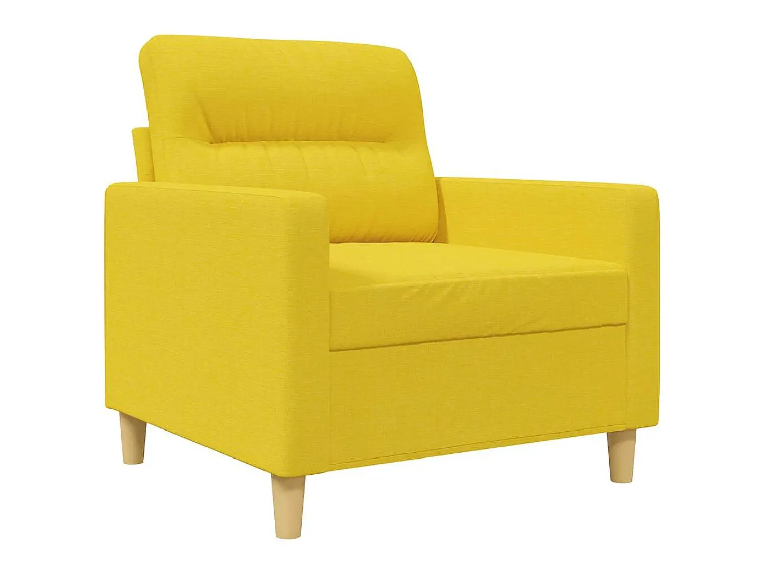 Poltrona|vidaxl Poltrona 60 cm tecido -claro Amarelo