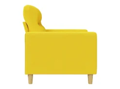 Poltrona|vidaxl Poltrona 60 cm tecido -claro Amarelo