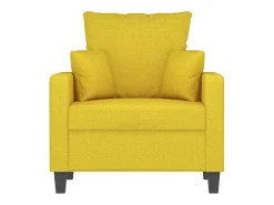 Poltrona|vidaxl Poltrona 60 cm tecido -claro Amarelo