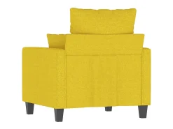 Poltrona|vidaxl Poltrona 60 cm tecido -claro Amarelo