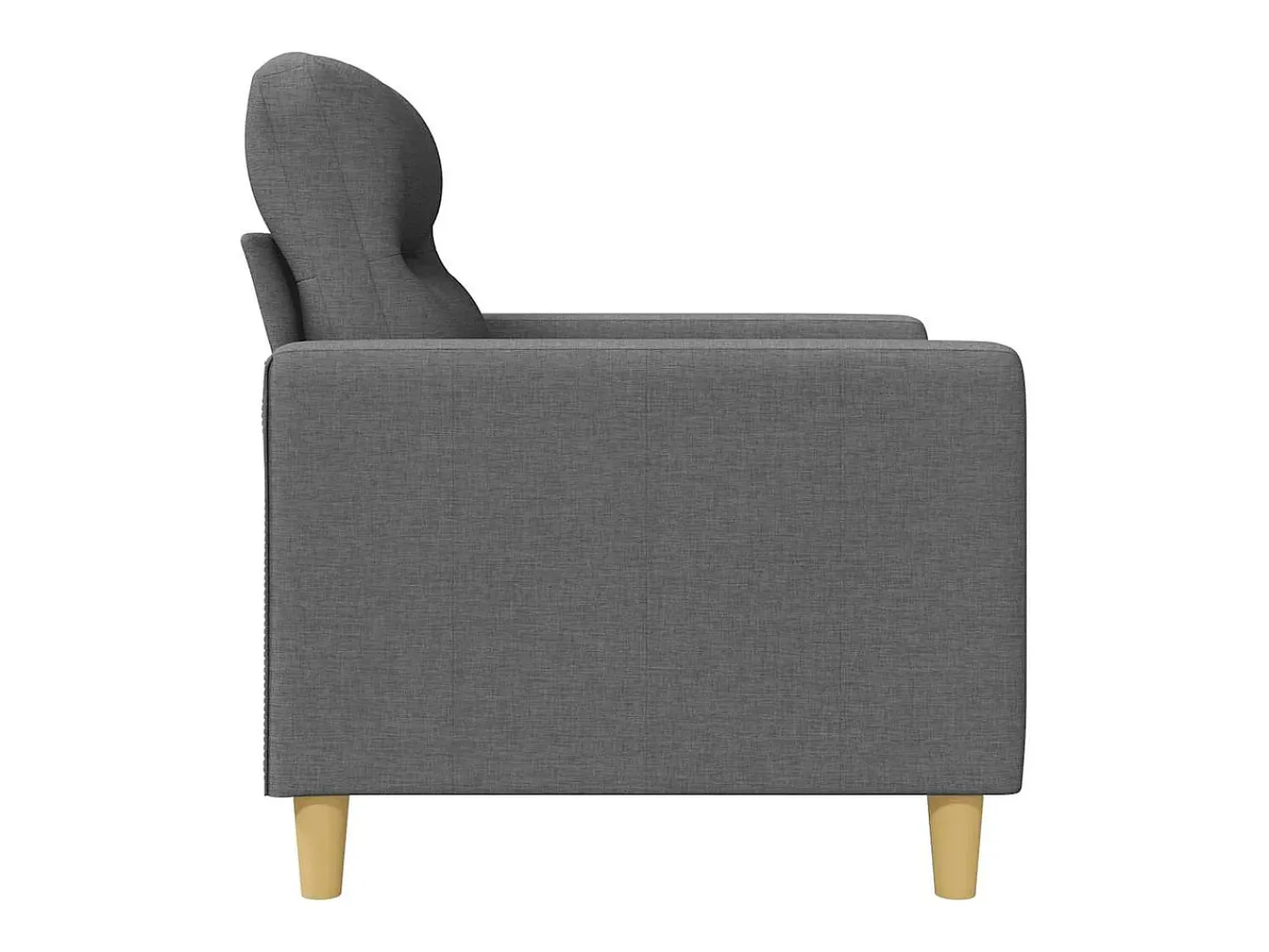 Poltrona*vidaxl Poltrona 60 cm tecido -escuro Cinzento
