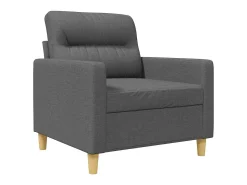 Poltrona*vidaxl Poltrona 60 cm tecido -escuro Cinzento
